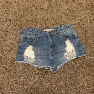 Denim shorts